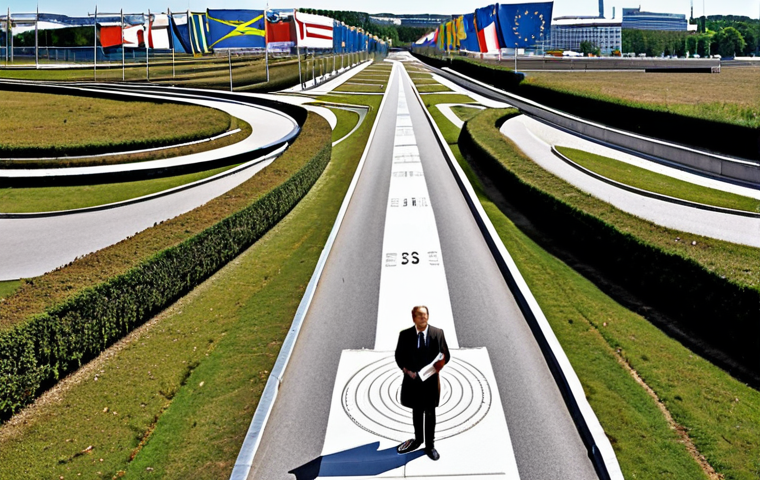 **Prompt 1: Navigating the International Labyrinth of Road Traffic Expertise**
A determined Swedish road traffic specialist stands at the entrance of a complex, winding labyrinth made of legal documents, international flags, and bureaucratic seals. On one side, the path within the EU/EES area appears clearer but still has subtle twists, while the non-EU paths are dense, overgrown with unexpected obstacles like "re-evaluation" signs and "additional training" demands. The specialist holds a Swedish passport and a set of professional certificates, looking towards the challenge with a blend of frustration and resolve. The background hints at diverse global cityscapes. *Style: Detailed, slightly abstract, symbolic, with a professional yet slightly overwhelmed individual.*
