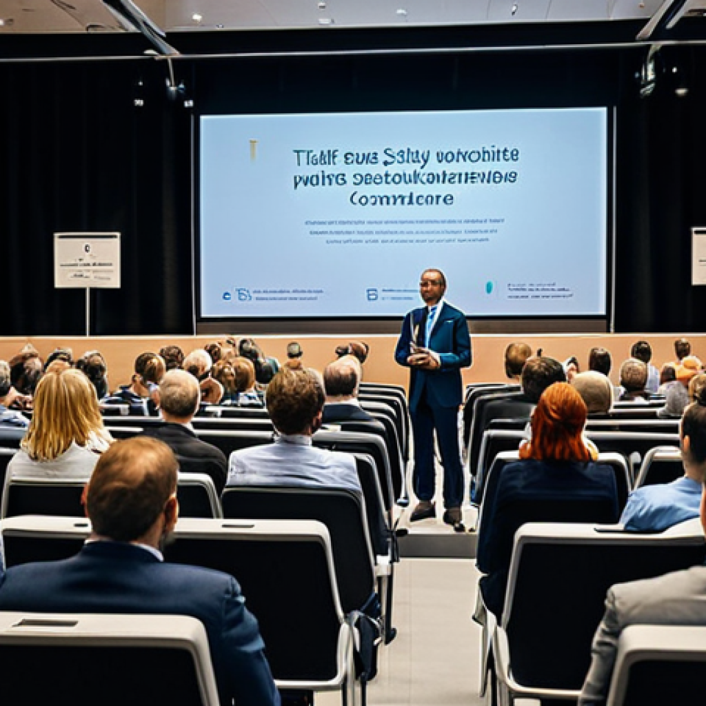 International Traffic Safety Conference**

"A diverse group of professionals attending a traffic safety conference in Stockholm, Sweden, fully clothed, appropriate attire, safe for work, a presentation is being given on global best practices, modern conference hall, perfect anatomy, natural proportions, professional photography, high quality, family-friendly."

**