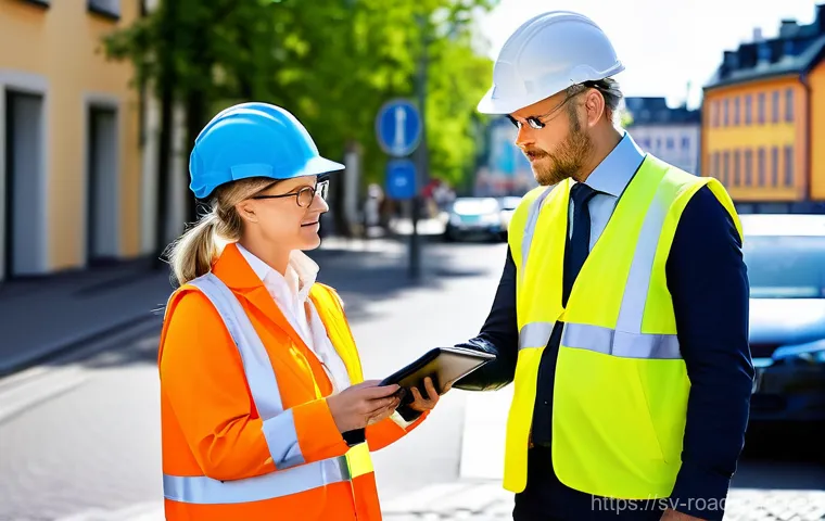 도로교통사와 교통안전 관리 차이점 - **A team of Swedish road safety leaders collaborating in a modern office.**
    A diverse team of fo...