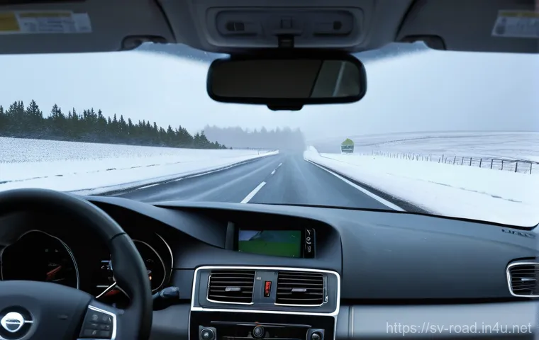 도로교통사 전문성 강화 방법 - **Image Prompt: Winter Driving in Sweden with Focused Driver**
    A realistic, high-definition imag...