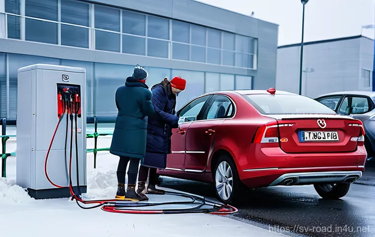 도로교통사와 관련된 주요 도구 - **Prompt:** A person (gender-neutral, wearing a thick, reflective winter jacket, warm trousers, and ...