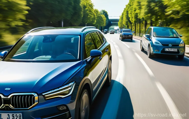 도로교통사 실기시험 준비를 위한 학습 자료 - **Prompt:** A focused young adult, in their early twenties, sits confidently in the driver's seat of...