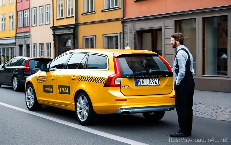 도로교통사 자격증 취득 후 취업 전략 - **Urban Food Delivery Professional in Stockholm**
    "A vibrant, eye-level shot of a young adult, m...