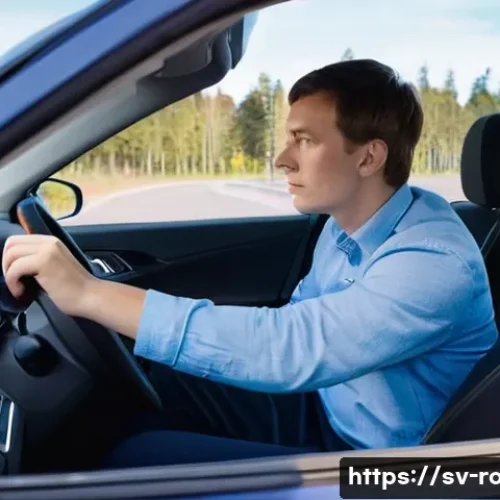 도로교통사 실습 장소 선택 가이드 - **Prompt:** A focused young adult, approximately 18-20 years old, with short, neat hair and dressed ...